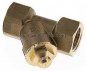Preview: Schrägsitz-Rückschlagventil, Rp 1/2", PN 10 / FKM-Dichtung, Messing