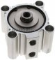 Preview: Kompaktzylinder, doppeltwirkend, Kolben 80mm, Hub 15mm