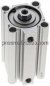 Preview: Kompaktzylinder, doppeltwirkend, Kolben 40mm, Hub 60mm