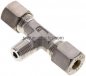 Preview: T-Schneidringverschraubung R 1/4"-8 S (M16x1,5), Klemmring 1.4571 (NC)