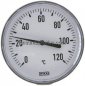 Preview: Bimetallthermometer, waagerecht D100/0 bis +120°C/40mm