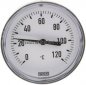 Preview: Bimetallthermometer, waagerecht D80/0 bis +120°C/40mm