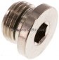 Preview: Verschlussstopfen Innenskt. G 1/4", Messing vernickelt