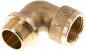 Preview: 90°-Einschraubwinkel G 3/4"(IG)-G 3/4"(AG), Messing