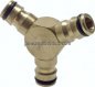 Preview: Y-Kupplungsverbinder, ohne Kugelhahn, Messing