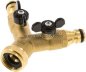 Preview: Y-Verteiler, G 3/4" - 2x Kupplungsstecker, Messing