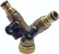 Preview: Y-Verteiler, G 3/4" - 2x Kupplungsstecker, Messing