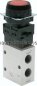 Preview: 3/2-Wege Ventil G 1/4", Drucktaster rot