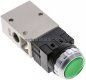 Preview: 3/2-Wege Ventil G 1/4", Drucktaster grün