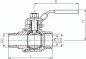 Preview: Edelstahl-Kugelhahn, Eco-Line leicht, R 2" / Rp 2", 0 bis 63bar