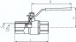 Preview: Messing-Kugelhahn, Rp 1-1/4", 0 bis 30bar, für Sauerstoff (Industrie)