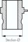 Preview: Kamlock-Stecker mit Anschweißende 21,3mm