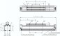 Preview: Kolbenstangenloser Zylinder,  Kolben Ø 50 mm, Hub 800 mm