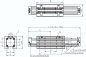 Preview: Kolbenstangenloser Zylinder,  Kolben Ø 18 mm, Hub 1400 mm