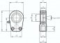 Preview: Gelenkkopf für Hydraulikzylinder, M 58 x 1,5