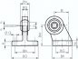 Preview: ISO 15552-90°-Laschenschwenkbefestigung 125 mm, Stahl / GGG