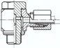 Preview: Winkel-Schwenkverschraubung M 18x1,5-15 L (M22x1,5), Stahl verzinkt