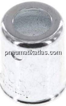 Schlauchhülse für Niederdruckschlauch DN4(9,5 - 10mm) Stahl