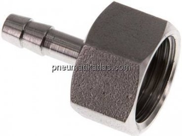 Aufschraub-Schlauchtülle G 1/2"-6 (1/4")mm, 1.4571