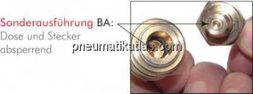 Kupplungsstecker (NW15) G 3/4"(AG), Messing vernickelt