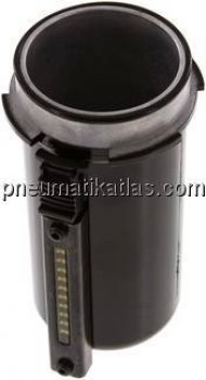 MULTIFIX Metallbehälter mit Sichtrohr f. Öler, Multifix 2 & 5