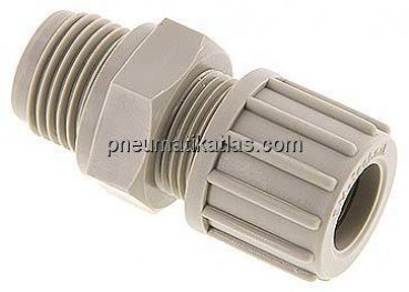 Gerade Verschraubung G 1/2"-14x12mm, Polypropylen