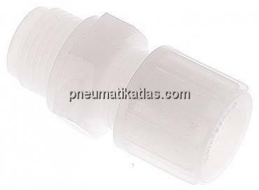 Gerade Verschraubung G 1/2"-14x12mm, PVDF