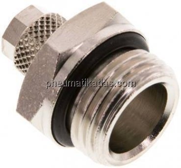 Gerade Verschraubung G 1/2"-6x4mm, Messing vernickelt