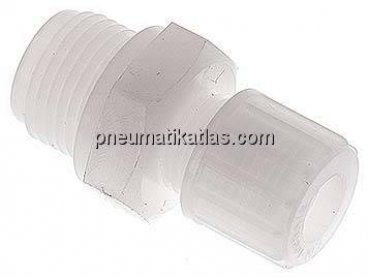 Gerade Verschraubung G 1/2"-10x8mm, PVDF