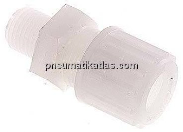 Gerade Verschraubung G 1/4"-12x10mm, PVDF