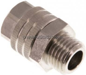 Gerade Verschraubung G 1/4"-11,6x9mm, Messing vernickelt