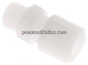 Gerade Verschraubung G 3/8"-12x10mm, PVDF