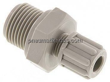 Gerade Verschraubung G 3/8"-6x4mm, Polypropylen