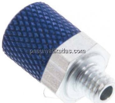 Gerade Verschraubung M 5-6x4mm, Aluminium