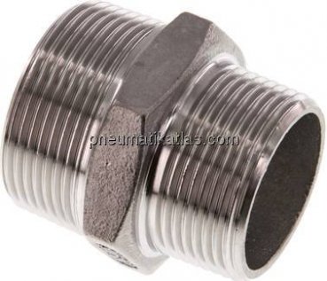 Doppelnippel R 1-1/2"-R 1-1/4", 1.4408