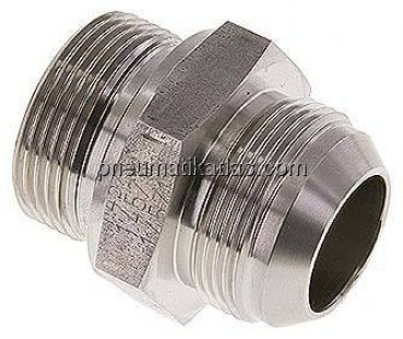 Doppelnippel G 1-1/4"-UN 1-5/8"-12(JIC), 1.4571