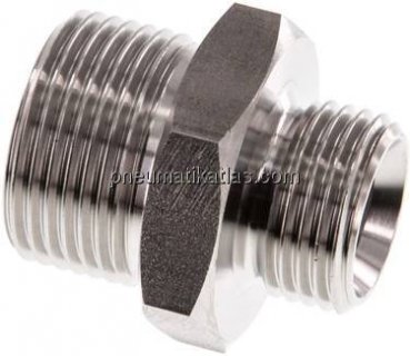 Doppelnippel G 3/4"-G 1/2", 1.4571