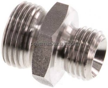 Doppelnippel G 3/8"-G 1/4", 1.4571