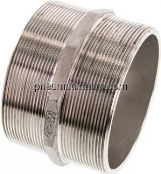 Doppelnippel G 4"-G 4", 1.4408