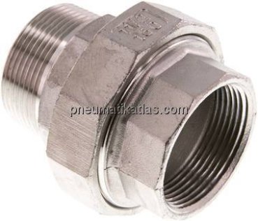 Verschraubung kon. dichtend, NPT 1-1/2"/NPT 1-1/2" (IG/AG)