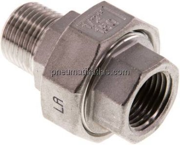 Verschraubung kon. dichtend, NPT 1/2"/NPT 1/2" (IG/AG)