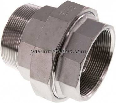 Verschraubung flach dichtend Rp/R 2-1/2" (IG/AG)