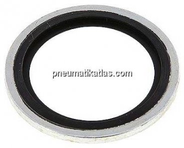 Hydraulik-Dichtring mit NBR-Einlage, für Gewinde G 1"