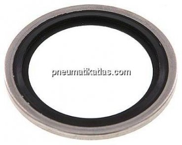 Hydraulik-Dichtring mit FKM-Einlage, für Gewinde G 1"