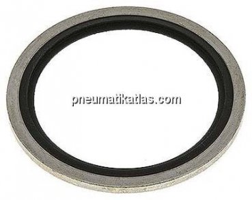 Hydraulik-Dichtring mit FKM-Einlage, für Gewinde G 1-1/2"