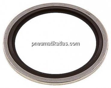 Hydraulik-Dichtring mit FKM-Einlage, für Gewinde G 1-1/2"