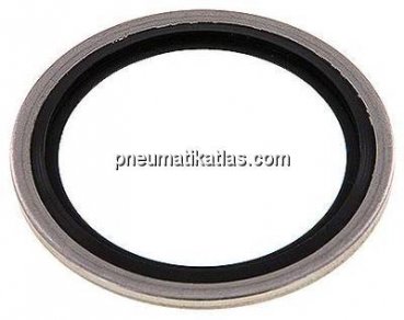 Hydraulik-Dichtring mit FKM-Einlage, für Gewinde G 1-1/4"