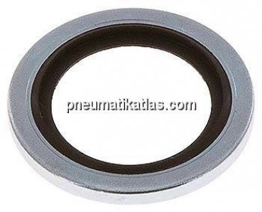 Hydraulik-Dichtring mit FKM-Einlage, für Gewinde G 1/2"