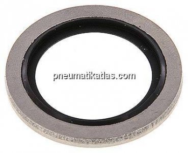 Hydraulik-Dichtring mit FKM-Einlage, für Gewinde G 1/2"