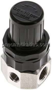 Edelstahl-Druckregler G 1/4", 0,5 - 10bar (Standard)